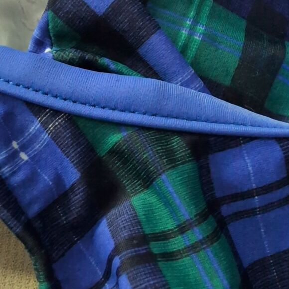 Vintage Women's Jantzen Blue Green‎ Plaid One Piece Swimsuit Size 8 - Picture 7 of 7